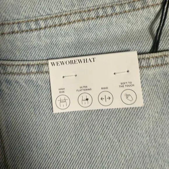 WeWoreWhat Denim High Rise Cut Off Blue Jean Shorts Size 25